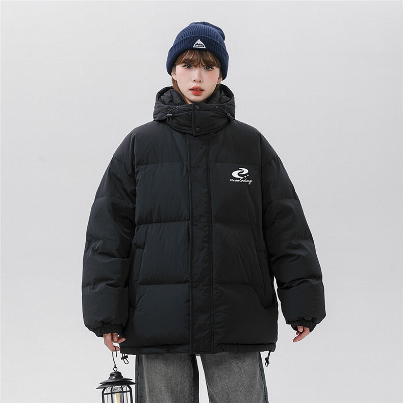 中性新标90白鸭绒字母印花连帽羽绒服A268-YR836011P255控298,男装羽绒服,电商A268