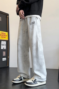 脏脏布2026秋季潮牌美式宽松直筒阔腿休闲针织长裤 A436-837-P38图片