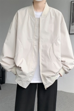 M-8XL棒球服男款春秋特大码加肥加大男装飞行员夹克外套JK001P65，男装夹克，电商B312