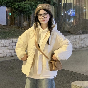 CC052-P85 连帽棉衣外套锁暖收拢袖口2025新款棉服短款工装连帽图片