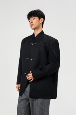 可二开「折棘」荆棘立体绣设计大码M-5XL中式西服XF78058P90控138，男装西服，星座226-1