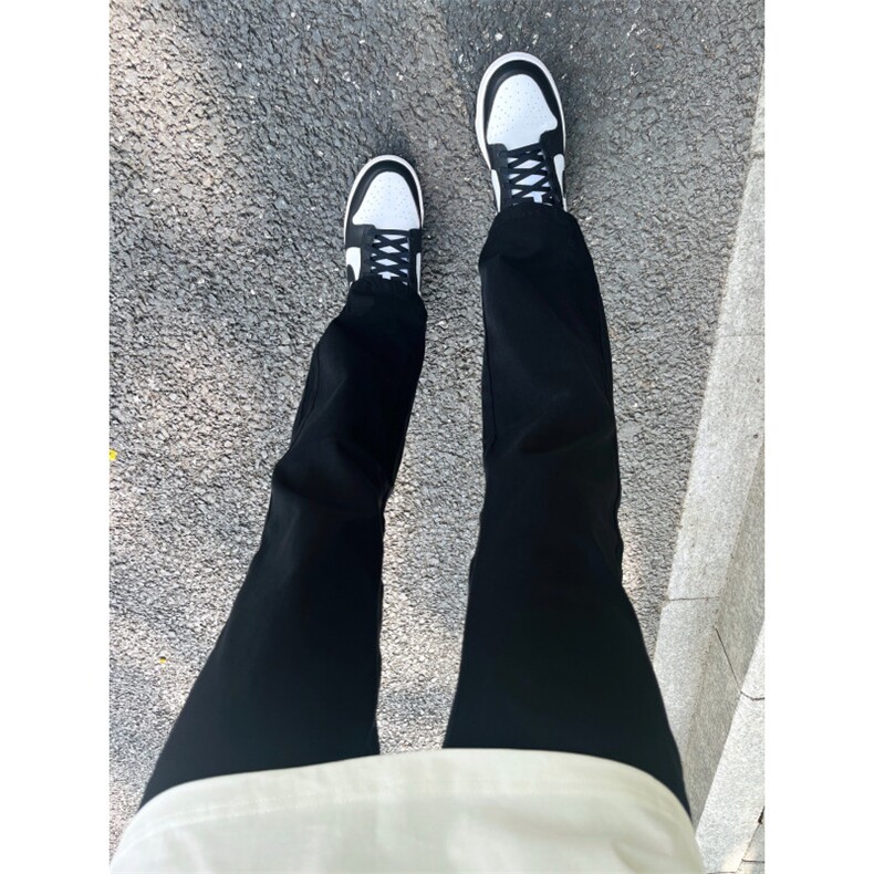【有货】黑色牛仔裤男美式高街cleanfit微喇裤子N083HH-特P32,男装牛仔裤,星座1007（原301D）