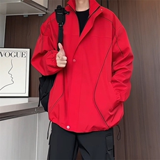JK118/P65加棉P85秋冬冲锋衣男夹克加棉加厚棉衣外套防水宽松大码，男装夹克，电商基地A050