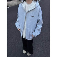 潮牌连帽开衫卫衣外套男女2024秋冬2024新款拉链夹克WB314-P62，男装夹克，星座412-2