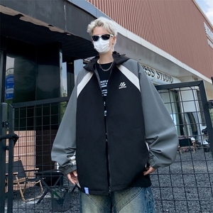 A901-P58 2024新款美式冲锋衣外套男春秋设计感小众潮牌百搭夹克图片