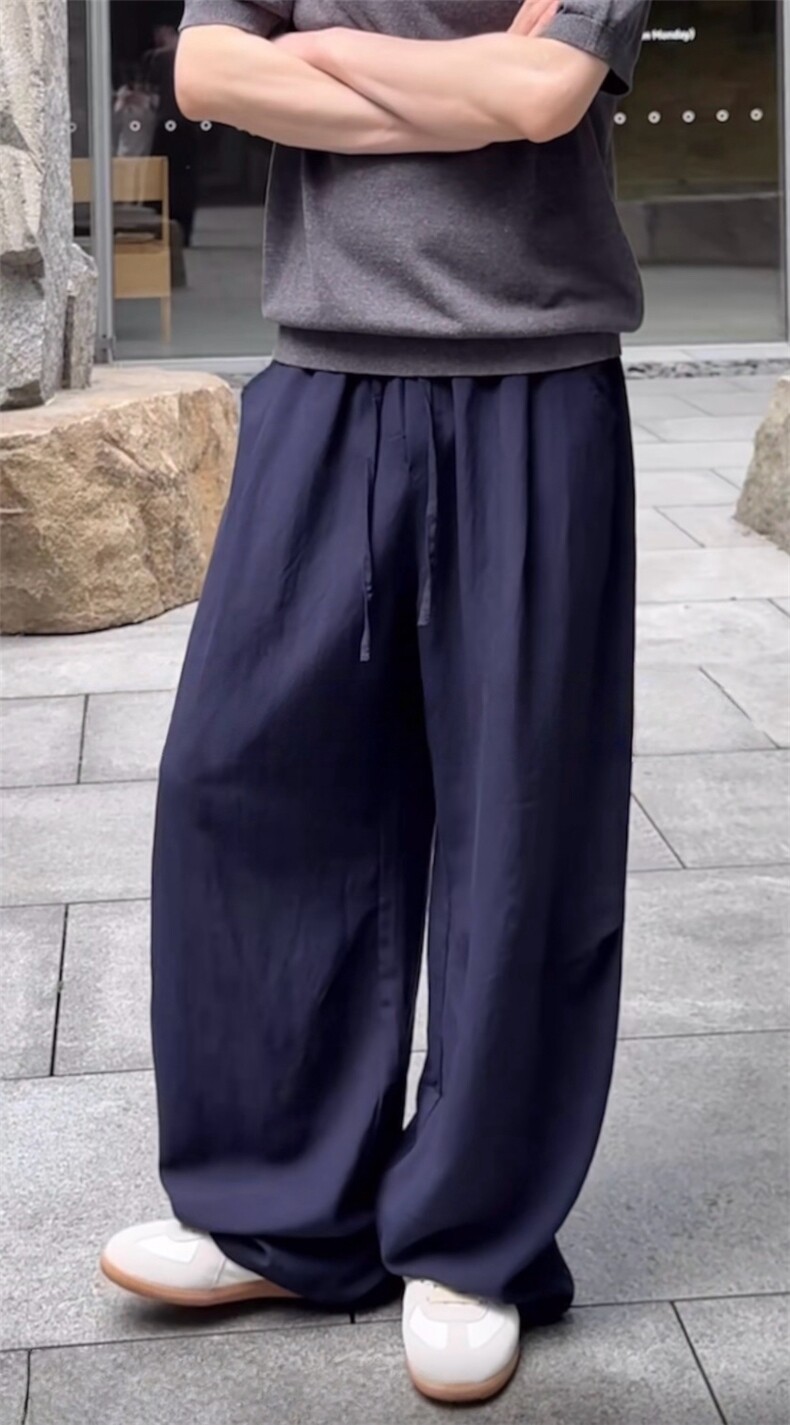 网图现货A807-P45原版天丝麻裤45%莱赛尔42%人棉9%锦纶4%亚麻,男装休闲裤,电商B335