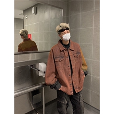 美式高街设计感小众独特扎染渐变牛仔外套男秋季宽松夹克J3357，男装工装外套，星座1116A-1（原606A）
