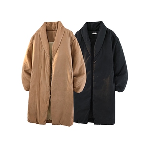 8XL-M 90白鸭绒！特大码羽绒服日系绒面长款棉衣男 YRFC03P268图片