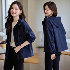 现货连帽外套女，女装短外套，韩派