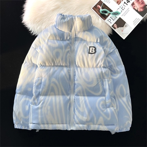 港风平铺星空情侣装男装棉衣宽松棉服加厚外套MY265-P110控148图片