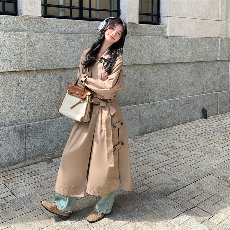 新款倪妮同款设计感风衣2C123–1267-P190-K285,女装风衣,2C123