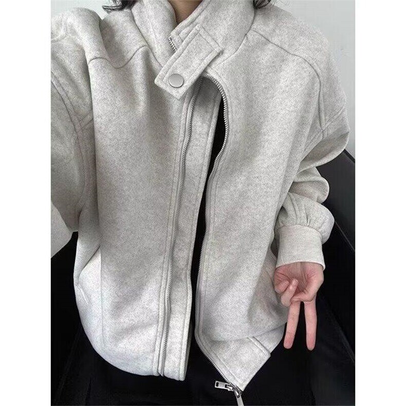 有货潮牌立领运动美式街头夹克男女复古情侣外套设计感LW144-P73,男装夹克,星座1008