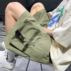 2024新款工装短裤男潮牌ins休闲裤宽松大码中裤五分裤D0613-P40，男装牛仔裤，星座308B-2