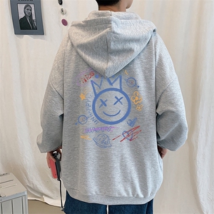 KS21180-P38 加绒-P43 连帽开衫卫衣男运动外套大码班服图片