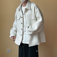 新款现货高品质羊毛呢料外套小香风中长款夹克A351-AJ2507-p110，男装夹克，电商A351