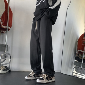现货）某音重工刺绣弯刀卫裤直筒休闲长裤KK171-P55图片