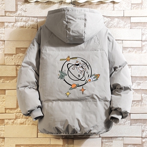 控128加绒面包服男大码羊羔毛衣男MY16142-P100图片