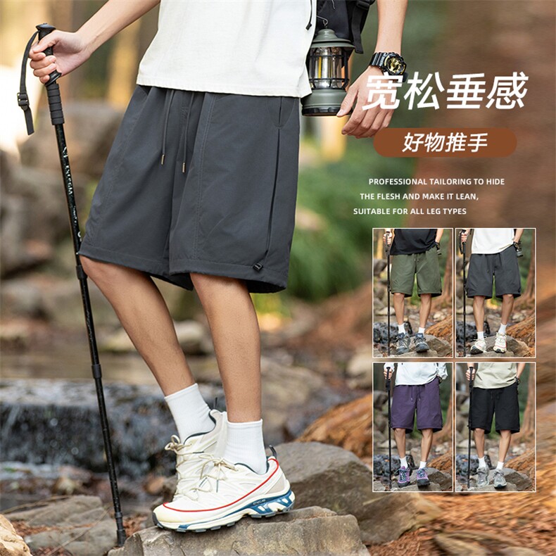 夏季工装短裤男ins潮牌日系休闲百搭潮流痞帅五分裤子DK02512-P45图片