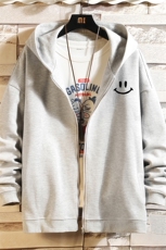 KS21204-P38加绒款-P43连帽开衫卫衣男运动外套大码班服砖墙，男装卫衣，电商A040A