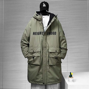 XZ402-2时尚工装户外长款白鸭绒羽绒服外套P330控468-YR2103货足图片