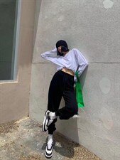 卫裤，女装休闲裤，玫瑰共和国