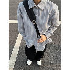 2026春夏新款提花条纹长袖衬衫高品质条纹衬衫复古外套CS252-P40，男装衬衫，星座301C-5