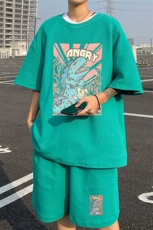 ！2025夏季新款男士华夫格短袖T恤百搭学生一套HTZ87P50，男装T恤，电商B220