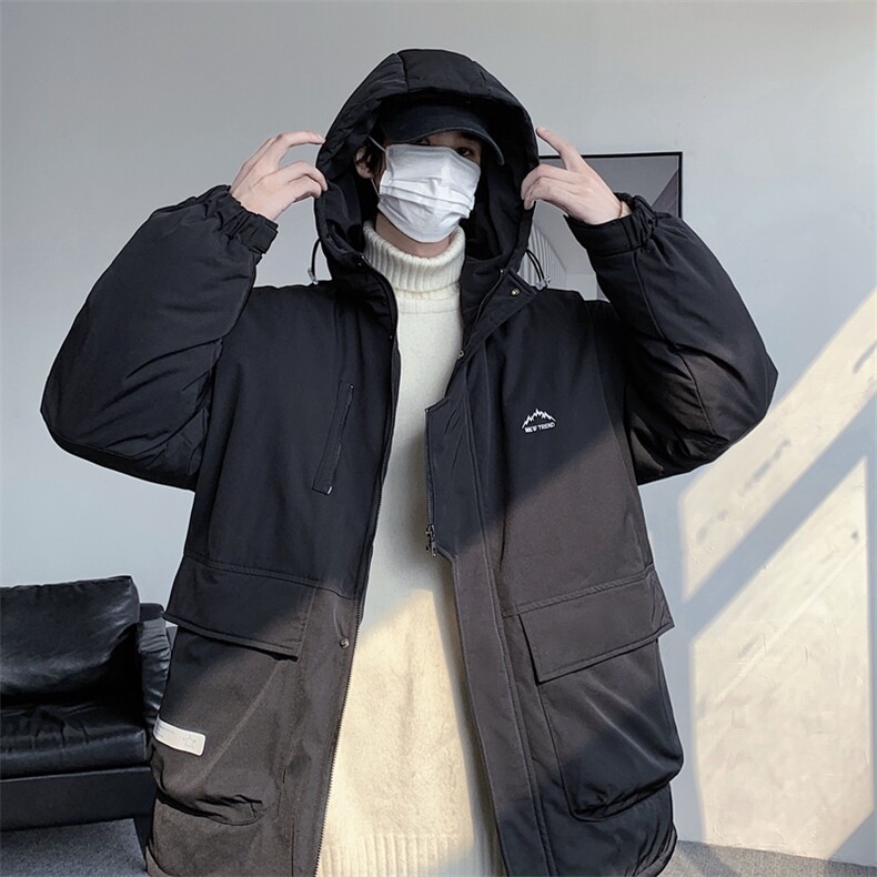 冲锋衣羽绒棉服男冬季宽松大码加厚棉衣ins潮流外套M0783-P120,男装棉衣,星座308B-2