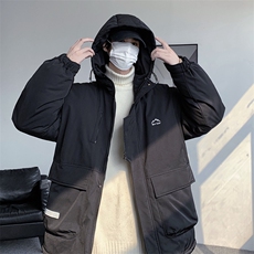冲锋衣羽绒棉服男冬季宽松大码加厚棉衣ins潮流外套M0783-P120，男装棉衣，星座308B-2