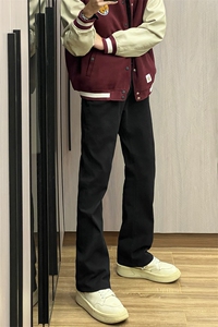 B221 美式ins高街加绒加厚牛仔裤 LK23010-P60 控78 加绒P70 控98图片
