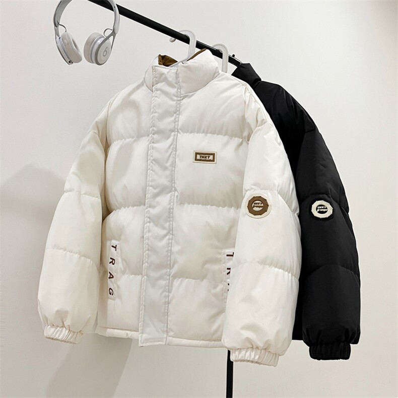 2025立领皮标棉衣棉服小牛津防水面料拼接棉袄面包服1609-P75,男装棉衣,星座207