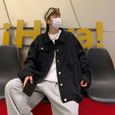 A699-P60美式复古宽松百搭牛仔外套男春秋高街ins潮牌工装夹克，男装夹克，星座512-6
