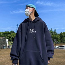 抖音得物供货可提供视频春装重磅美式宽松连帽卫衣DL2419，男装卫衣，电商A486-1