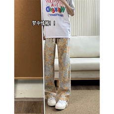 B221美式ins高街个性花色灯芯绒长裤直筒裤LK25569-特P30控68.88，男装休闲裤，电商B221