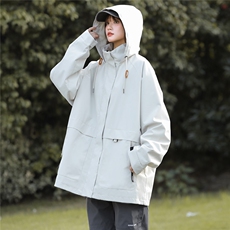 ！815A-MJ78502-75刘亦菲同款外套夹克潮牌冲锋衣服女模，男装夹克，星座815A