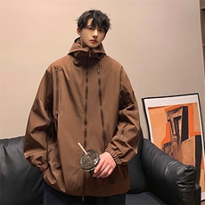 青少年连帽夹克男宽松潮流休闲男士外套个性潮A266-JK9126-P80，男装夹克，电商A266