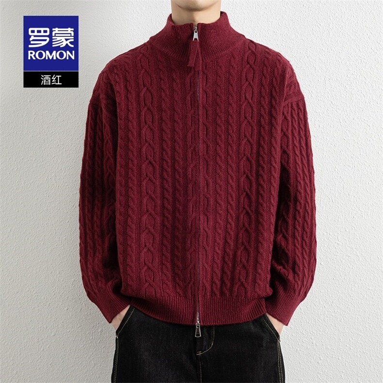 1506-1/MY871/P82男士户外休闲百搭针织开衫2026秋季新款时尚简约,男装卫衣,星座1506-1