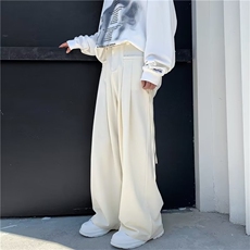 长裤休闲潮男纯色潮流西裤百搭青春流行皮带头西裤X926P43，男装休闲裤，星座1116-2