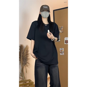 肌理感简约短袖T恤男夏季凉感口袋半袖宽松圆领上衣T3698-特价P22图片