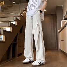 夏季新款设计感小众休闲裤美式潮牌宽松垂感长裤现货K8056-P33，男装休闲裤，星座512-3