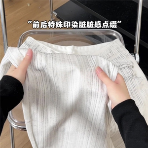 xz905-Z094# 特P38 美式高街宽松阔腿牛仔裤图片
