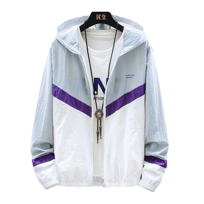 防晒衣服男春秋夏季韩版潮流情侣透帅气夹克超薄款外套HS8806,男装夹克,星座509