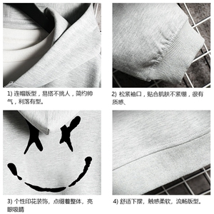 KS21190-P38 加绒款-P43 连帽开衫卫衣男运动外套大码班服 网格图片