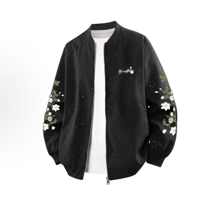 1506-1/JMX381/P49网红潮牌宇航员卡通字母印花棒球服男女春秋图片