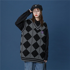 针织马甲百搭学院风JKDK校服班服制服情侣装/BX03P50，男装工装外套，电商D325
