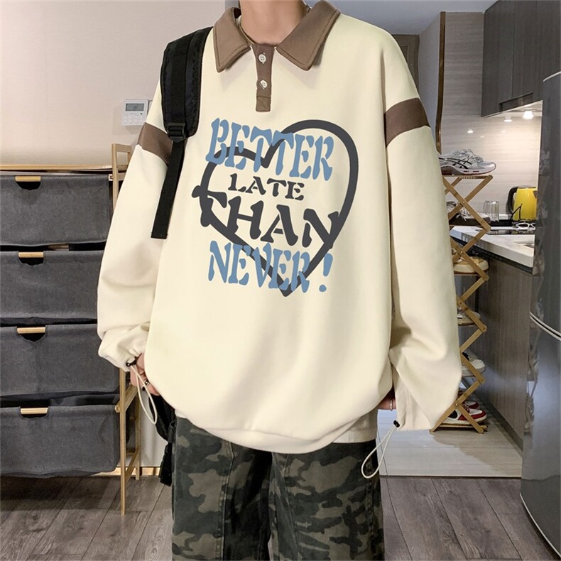 电商DSA028-PLCTP583P5065棉新款港风长袖POLO衫男，男装Polo衫，电商A028