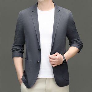 25新款春夏男士高品质防晒衣西服户外轻薄休闲时尚防晒衣西装外套图片