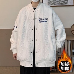 1506-1/MXXF0121/P69悟空有货复古冬季菱形格子棒球服棉衣图片
