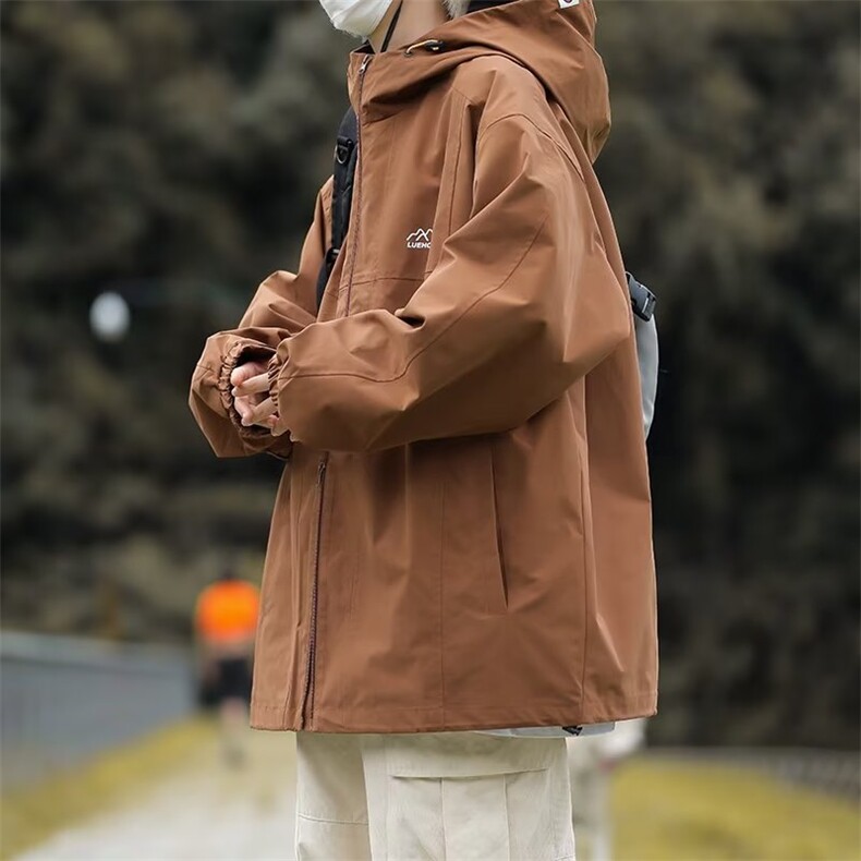 2023年新款情侣冲锋衣外套男秋连帽飞行夹克R8086P58,男装夹克,星座1116-2