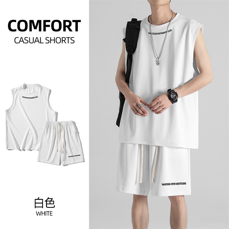 运动套装速干冰丝顺滑超薄舒适潮流百搭TZ89-特批68，男装休闲套装，星座718